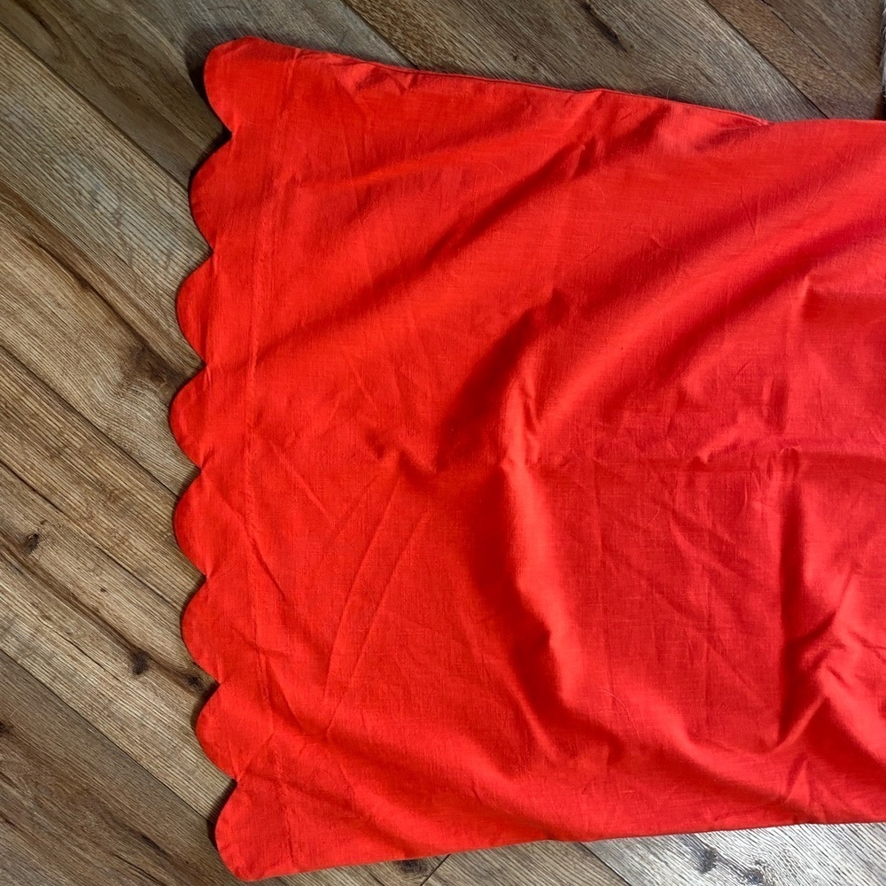 Kate Spade New YorkXTarget Scalloped coastal linen tropical vibrant mini dress - Picture 4 of 10